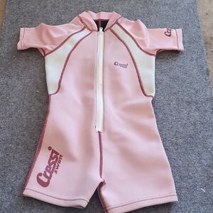 Cressi Kids Swim Suit - Pink and White